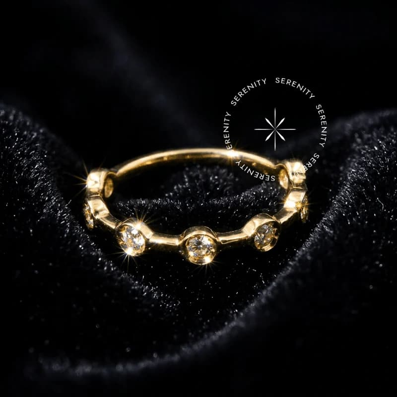 OR27 - Argola Torção 6 Pedras Cravejada - Ouro 18K Maciço — foto 1