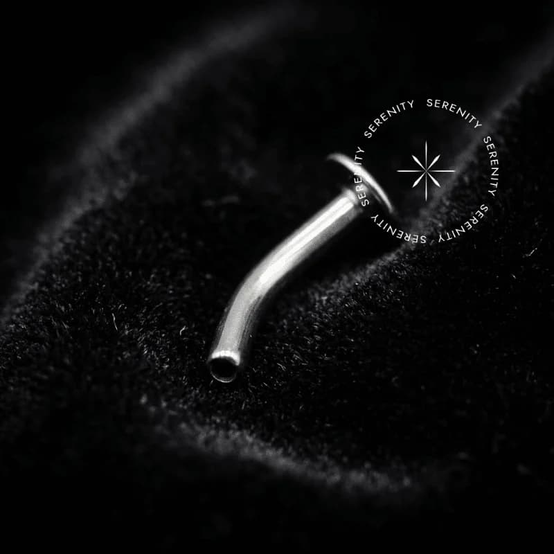 TN115 - Piercing Montável de Umbigo Haste Floating - Titânio ASTM F136 Grau Implante — foto 1