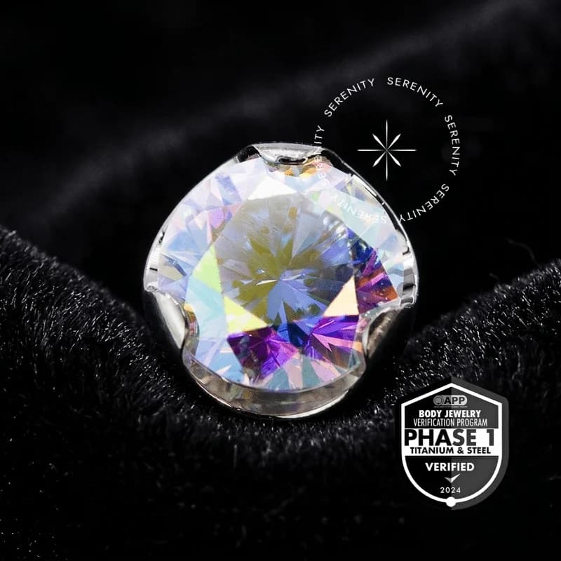 TT40 - Topo Zircônia Boreal Prong Flat de Rosca - Titânio Mill® ASTM F136 — foto 1