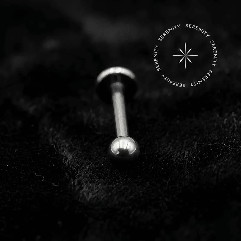 TN238 - Labret Tradicional com Esfera - Titânio Grau Implante (ASTM F136) — foto 1
