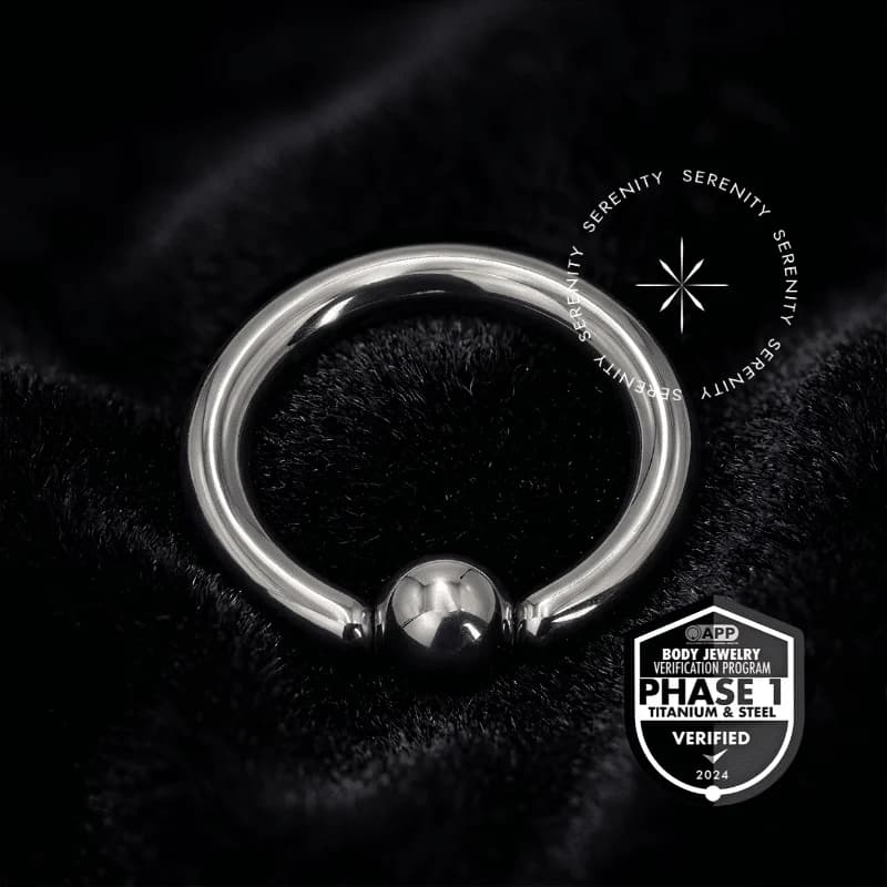 TT49 - Argola Captive Calibrosa 2.0mm Titânio Mill® - Titânio Grau Implante (ASTM F136) — foto 1