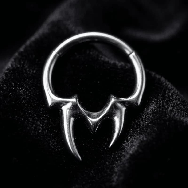 TN1350 - Argola Dentes de Vampiro - Titânio Grau Implante (ASTM F136) — foto 1