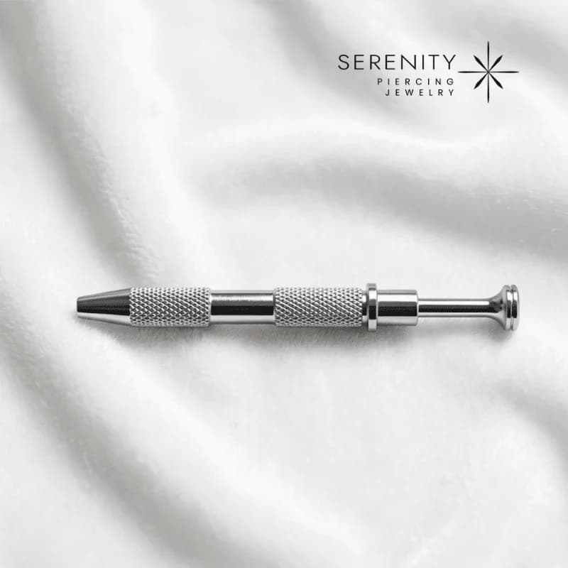 TLS-01 - Pinça Pega Topo de Precisão - Metal Profissional Inoxidável — foto 1