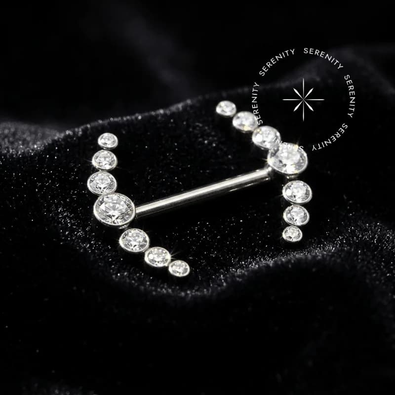 TN371 - Nipple Cluster 7 Zircônias - Titânio Grau Implante — foto 1