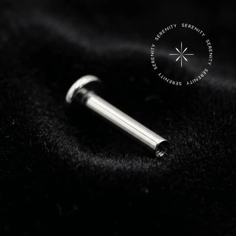 TN641 Haste Labret Push Pin Titânio F136 (Pressão/Sem Rosca) — foto 1