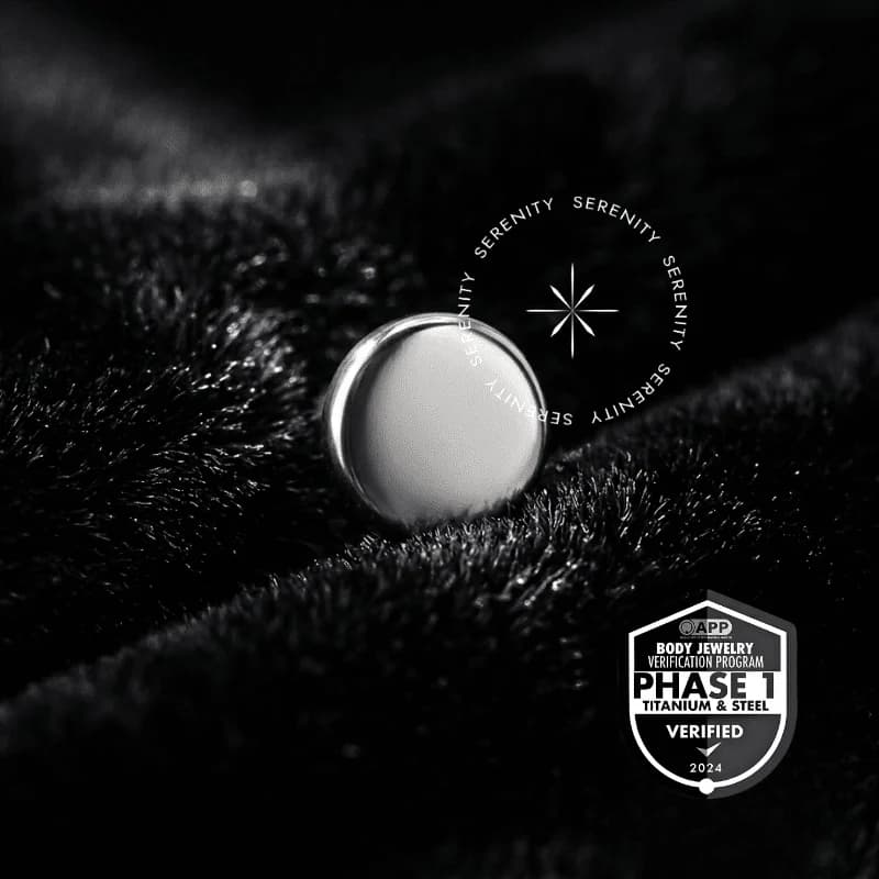 TT44 - Topo Disco Chapa Flat Push Pin - Titânio Mill® — foto 1