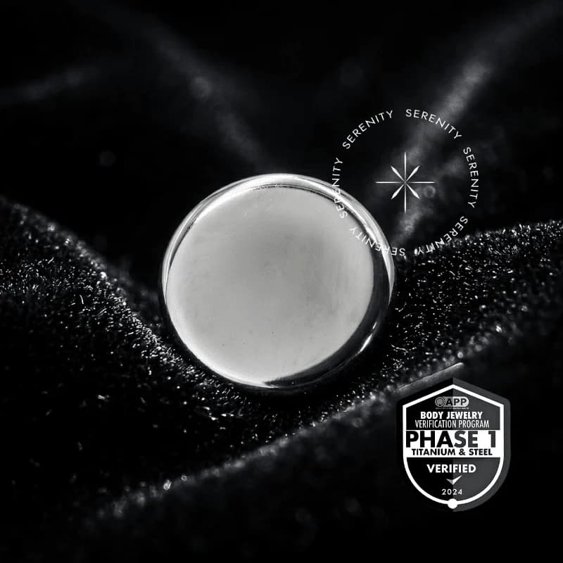 TT43 - Topo Disco Chapa Flat Rosca - Titânio Mill® — foto 1