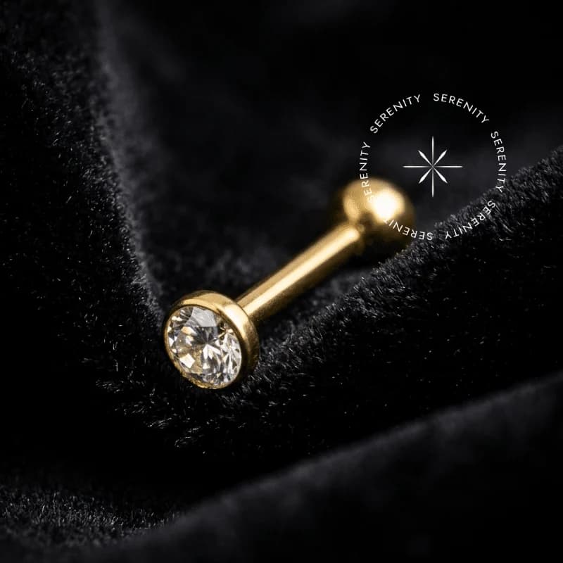 OR82 - Microbell Fino Australiano Cravejado - Ouro 18K Maciço — foto 1