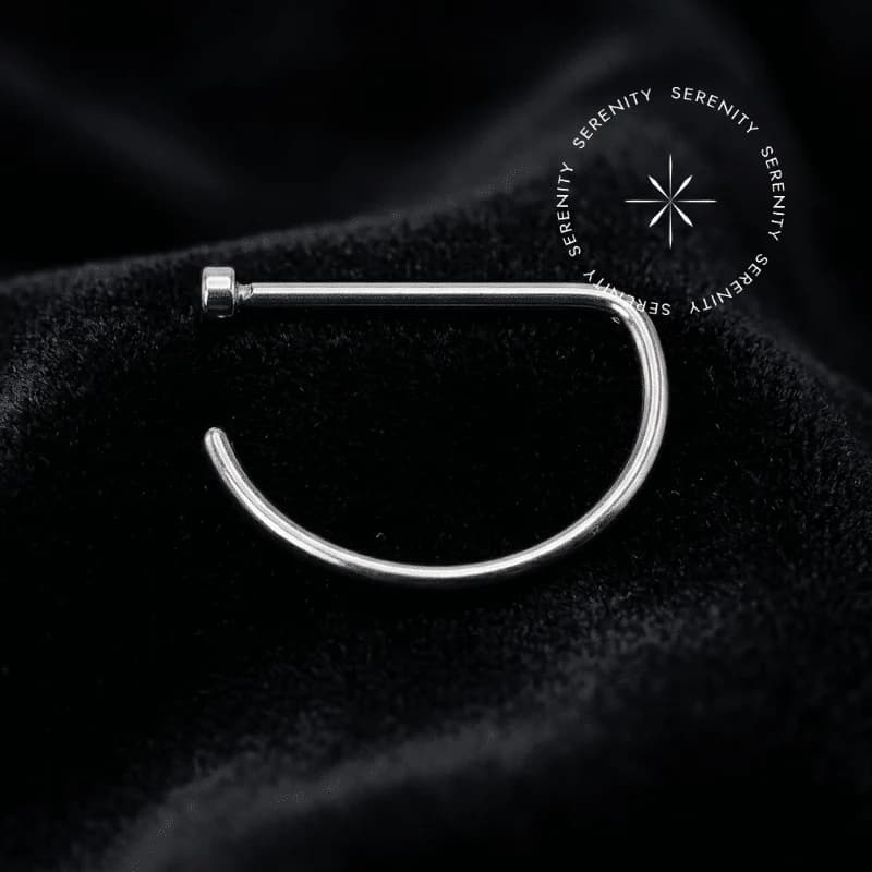 TN62 - Argola D-Ring Base Flat - Titânio Grau Implante (ASTM F136) — foto 1