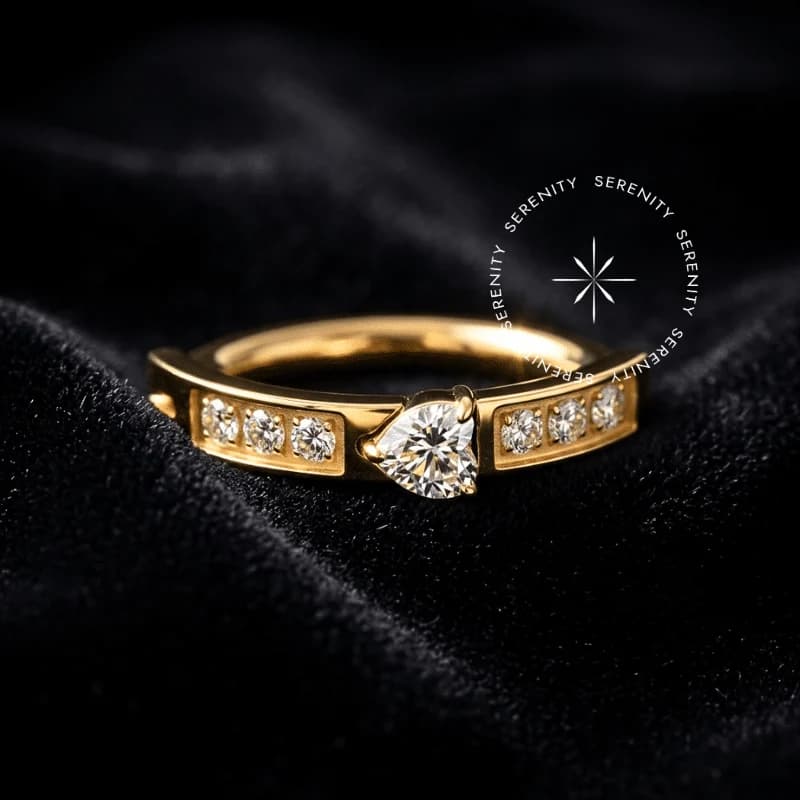 TN1879 - Piercing Umbigo Argola Billy Clicker Coração - Titânio Revestido de Ouro 18k — foto 1