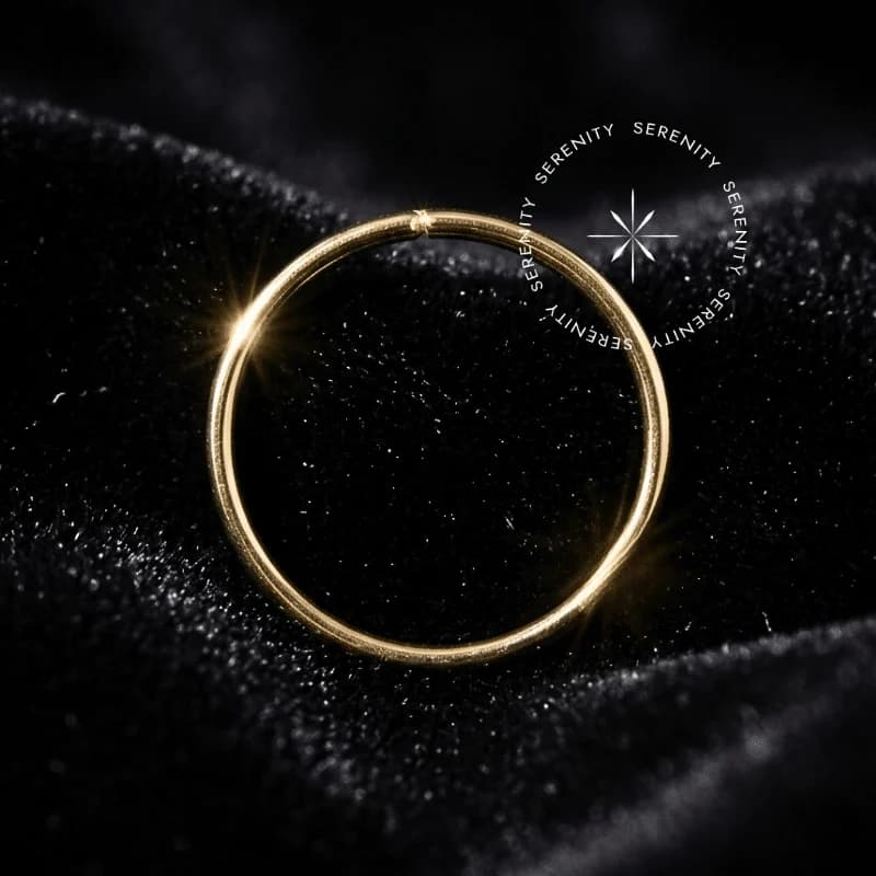 OR03 - Argola Nostril Fina Torção - Ouro 18K Maciço — foto 1