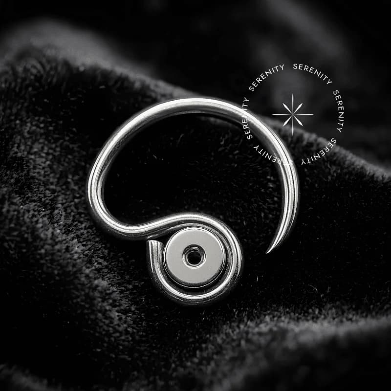 NB1209 - Argola Daith Circular com Rosca - Titânio Grau Implante (ASTM F136) — foto 1