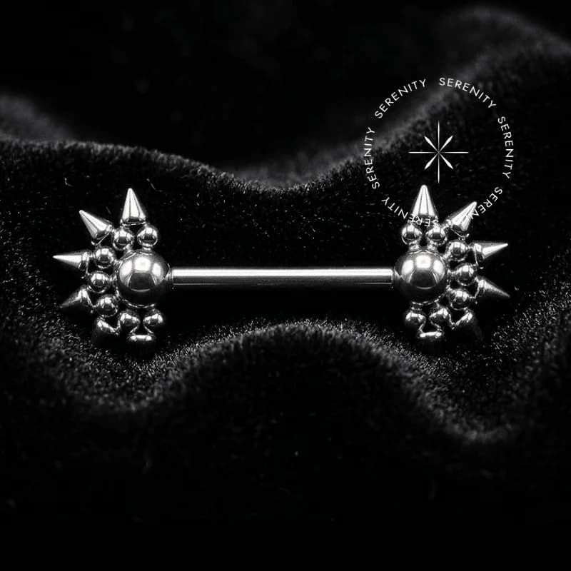 TN1318 - Nipple Spikes e Esferas - Titânio Grau Implante — foto 1