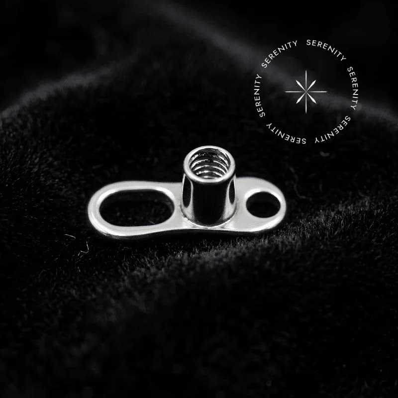 TN1390 - Base Microdermal Para Topos 1.2mm - Titânio Grau Implante (ASTM F136) — foto 1
