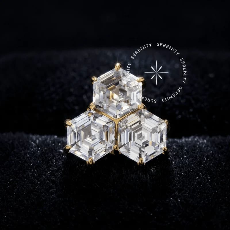 TN2135 - Topo Colmeia Zircônia - Titânio Revestido de Ouro 18k — foto 1