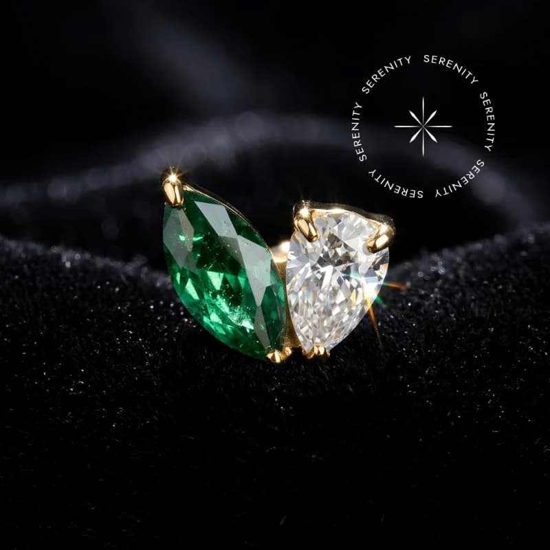 TN2302 - TOPO NAVETE E GOTA - TITÂNIO REVESTIDO DE OURO 18K — foto 1