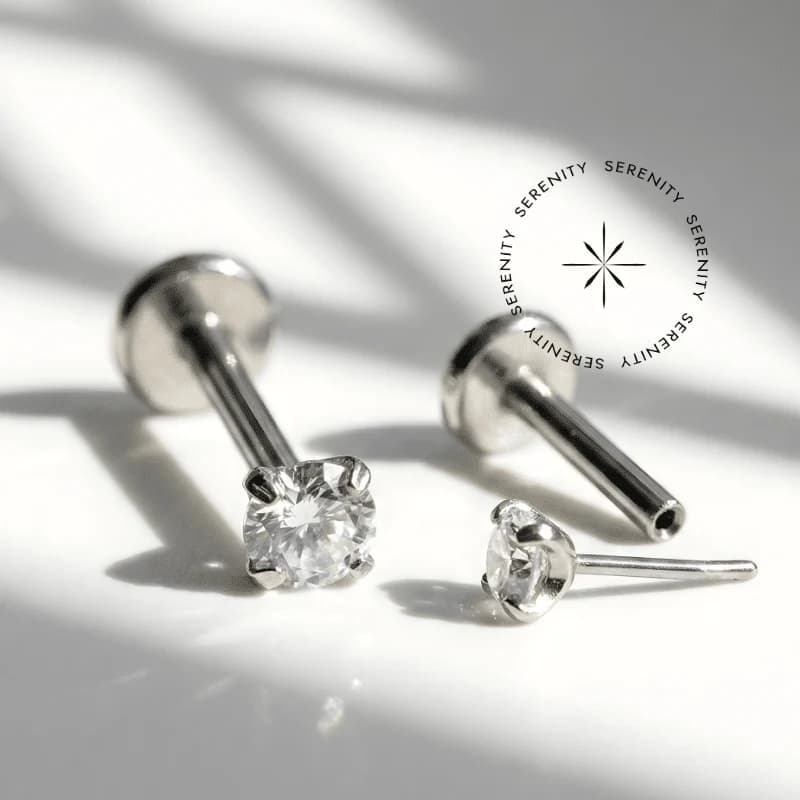 TN806 - Topo Zircônia com Garras Push Pin- Titânio Grau Implante (ASTM F136) — foto 1