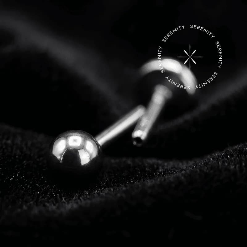 TN06 - Labret Tradicional com Esfera Push Pin - Titânio Grau Implante (ASTM F136) — foto 1