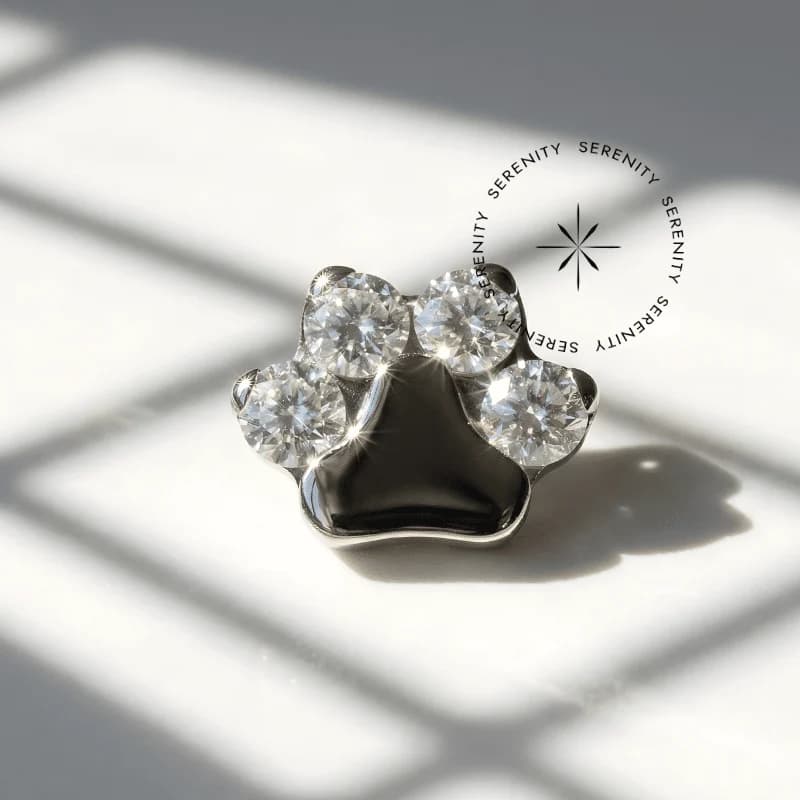TN410 - Topo Patinha Cravejada - Titânio Grau Implante (ASTM F136) — foto 1