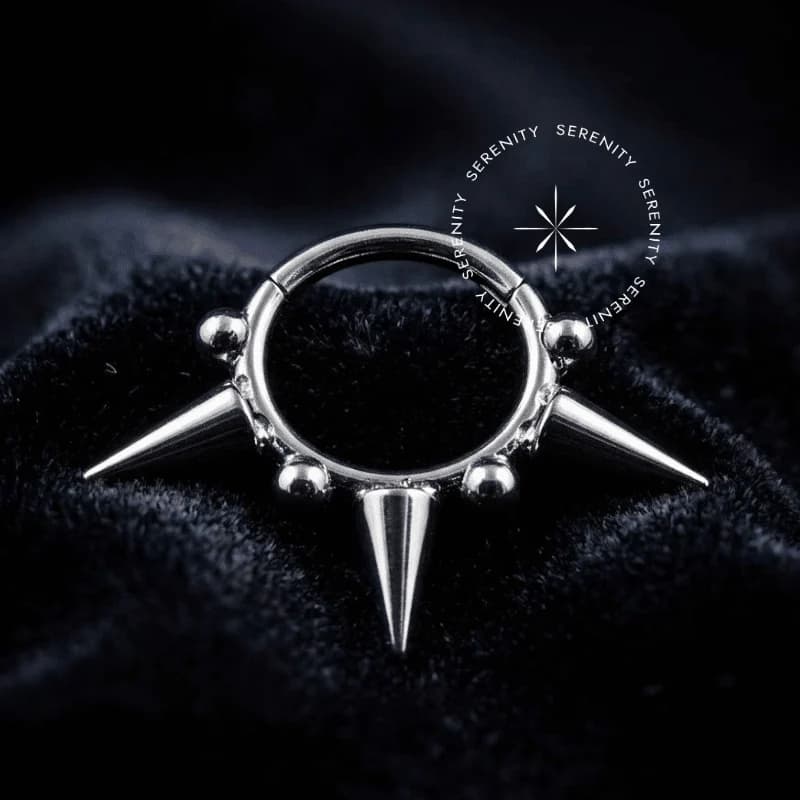 TN267 - Argola Segmento Spike Com Esferas - Titânio Grau Implante (ASTM F136) — foto 1