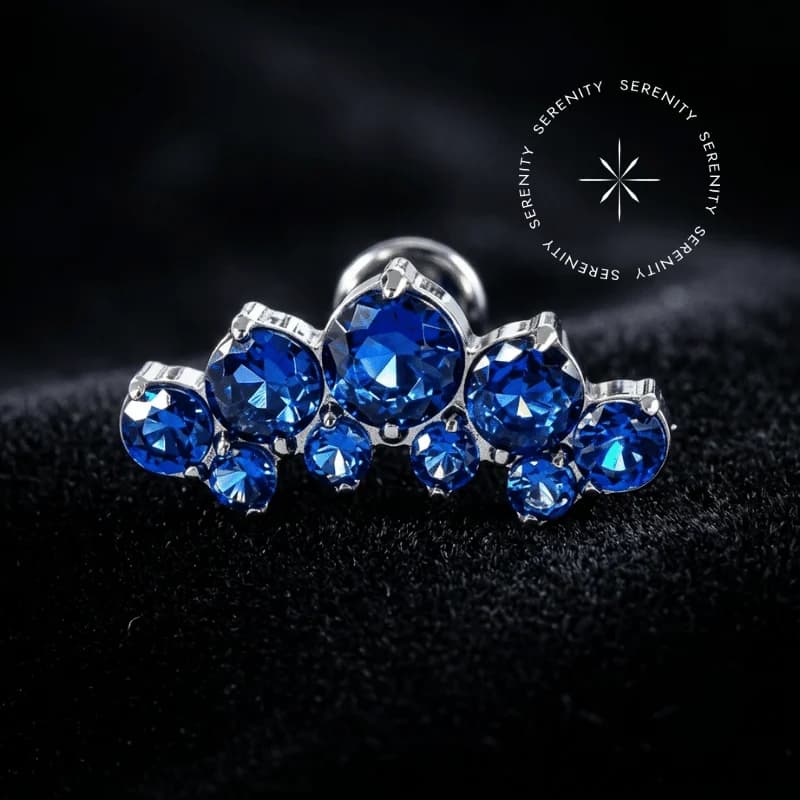 TN 658 - Topo Cluster Zircônia Azul Royal - Titânio Grau Implante (ASTM F136) — foto 1