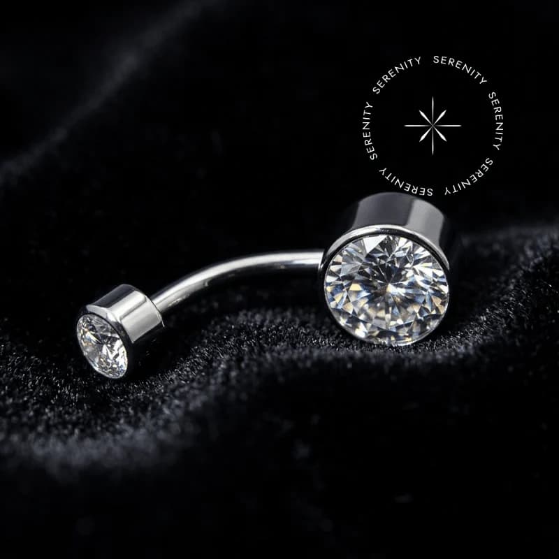 TN92 - Piercing Umbigo Navel Cores Flat - Titânio Grau Implante (ASTM F136) — foto 1