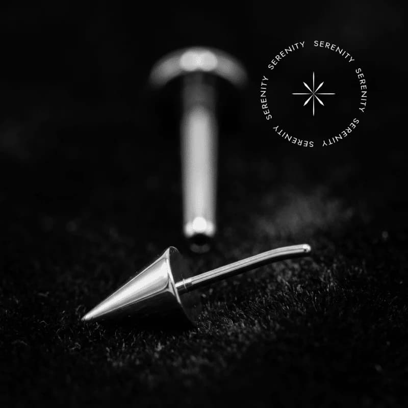 TN1461 - Topo Spike Liso Push Pin - Titânio Grau Implante (ASTM F-136) — foto 1