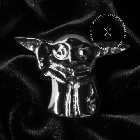 TN1940 - Topo Baby Yoda Star Wars - Titânio Grau Implante (ASTM F-136)