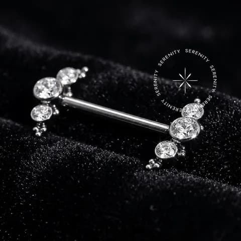 TN1166 - Nipple Cluster Cristal - Titânio Grau Implante