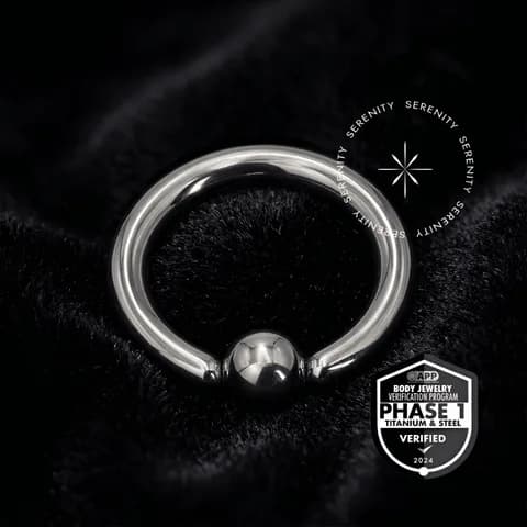 TT49 - Argola Captive Calibrosa 2.0mm Titânio Mill® - Titânio Grau Implante (ASTM F136)