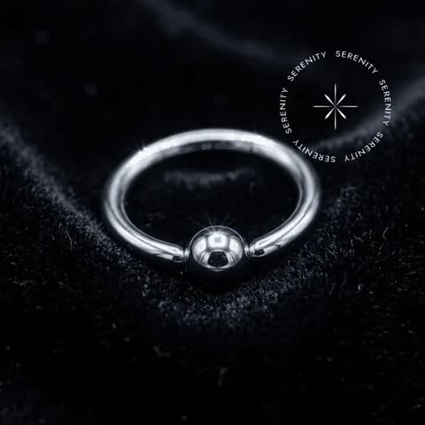TN12 - Argola Captive Clássica - Titânio Grau Implante (ASTM F136)
