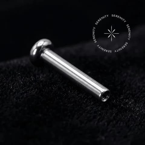 TN1436 - Haste Labret Base Disco 2.8mm - Titânio Grau Implante (ASTM F136)