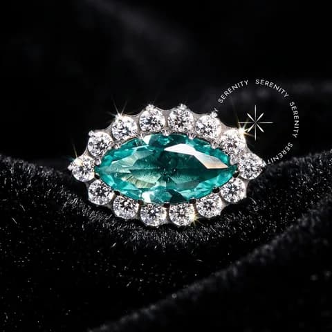 TN2123 - Topo Marquise Zircônia Push Pin - Titânio Grau Implante (ASTM F136)