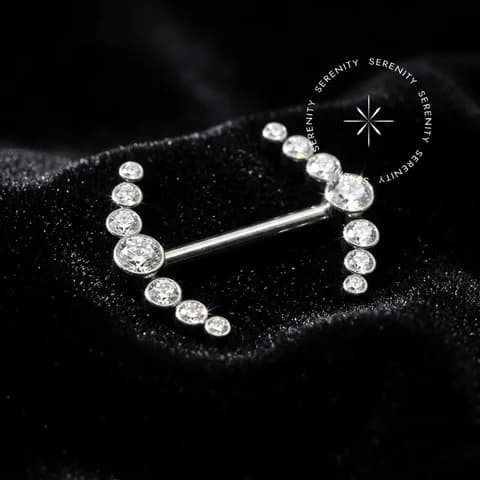 TN371 - Nipple Cluster 7 Zircônias - Titânio Grau Implante