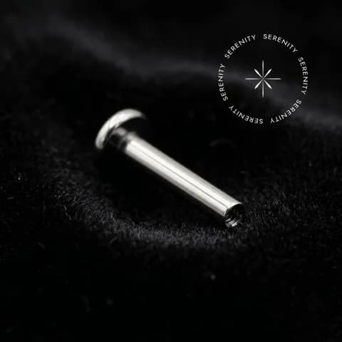 TN641 Haste Labret Push Pin Titânio F136 (Pressão/Sem Rosca)