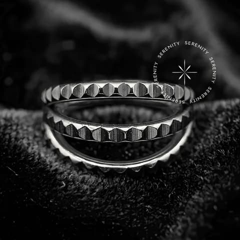 TN420 - Argola Segmento Inca Triplo - Titânio Grau Implante (ASTM F136)