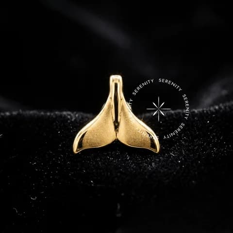 OR66 - Topo Cauda de Baleia - Ouro 18K Maciço