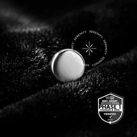TT44 - Topo Disco Chapa Flat Push Pin - Titânio Mill®