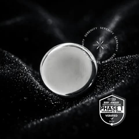 TT43 - Topo Disco Chapa Flat Rosca - Titânio Mill®