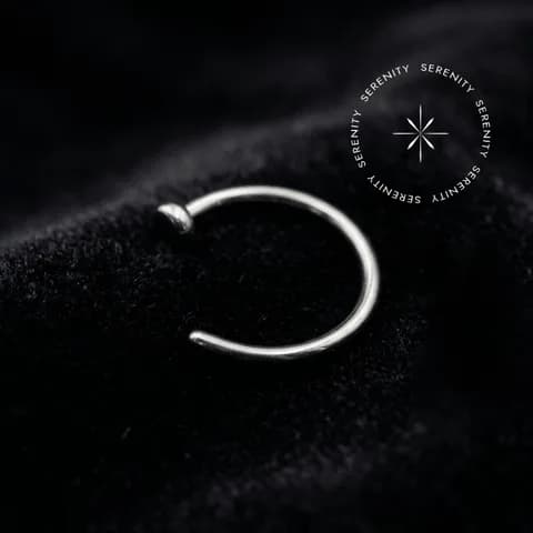 TN58 - Argola Aberta Open Ring - Titânio Grau Implante (ASTM F136)