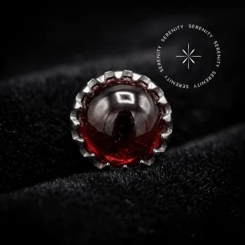 TN1365 - Topo Solitário Cravejado 4mm - Titânio Grau Implante (ASTM F136)