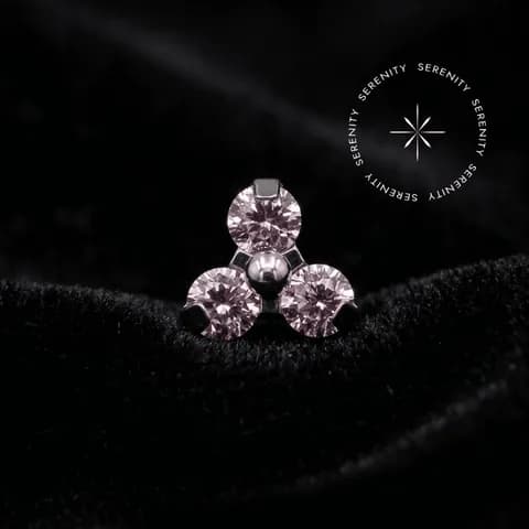 TN339 - Topo Trinity Zircônia Rosa - Titânio Grau Implante (ASTM F136)