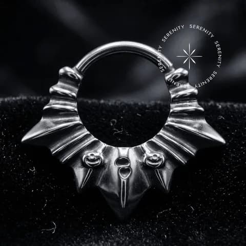 TN1349 - Argola Frontal Raios de Metal - Titânio Grau Implante (ASTM F-136)