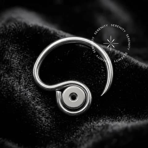 NB1209 - Argola Daith Circular com Rosca - Titânio Grau Implante (ASTM F136)