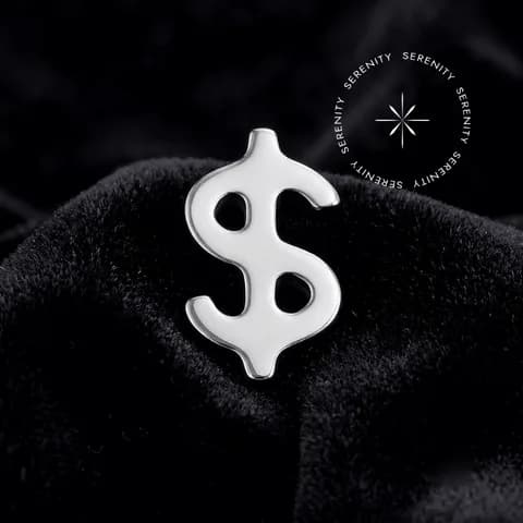 TN2268 - Topo Cifrão Liso Push Pin Titânio ASTM F136 - Titânio Grau Implante (ASTM F136)