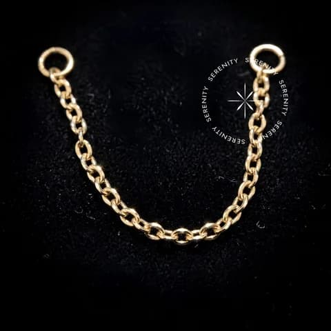 TN1601 - Corrente 0.8mm - Titânio Revestido de Ouro 18k