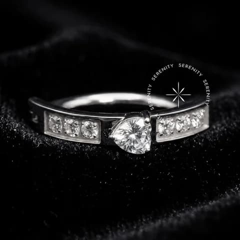 TN1878 - Piercing Umbigo Argola Belly Clicker Coração Cravejado - Titânio Grau Implante ASTM F136