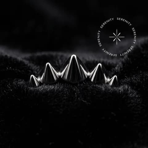 TN1827 - Topo Cluster Spikes Esculpido - Titânio Grau Implante (ASTM F136)