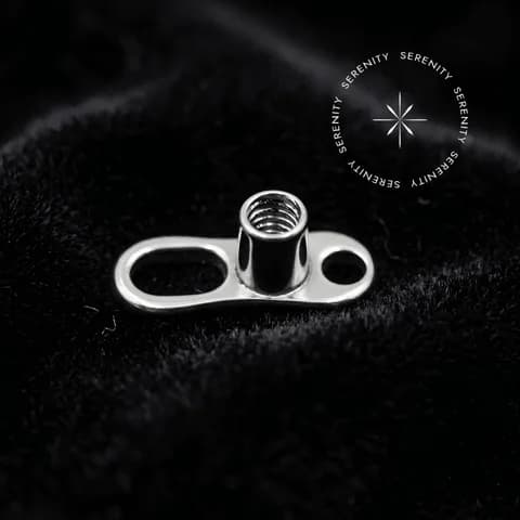 TN1390 - Base Microdermal Para Topos 1.2mm - Titânio Grau Implante (ASTM F136)
