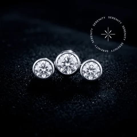TN323 - Topo Mini Cluster Cravejado - Titânio Grau Implante (ASTM F136)